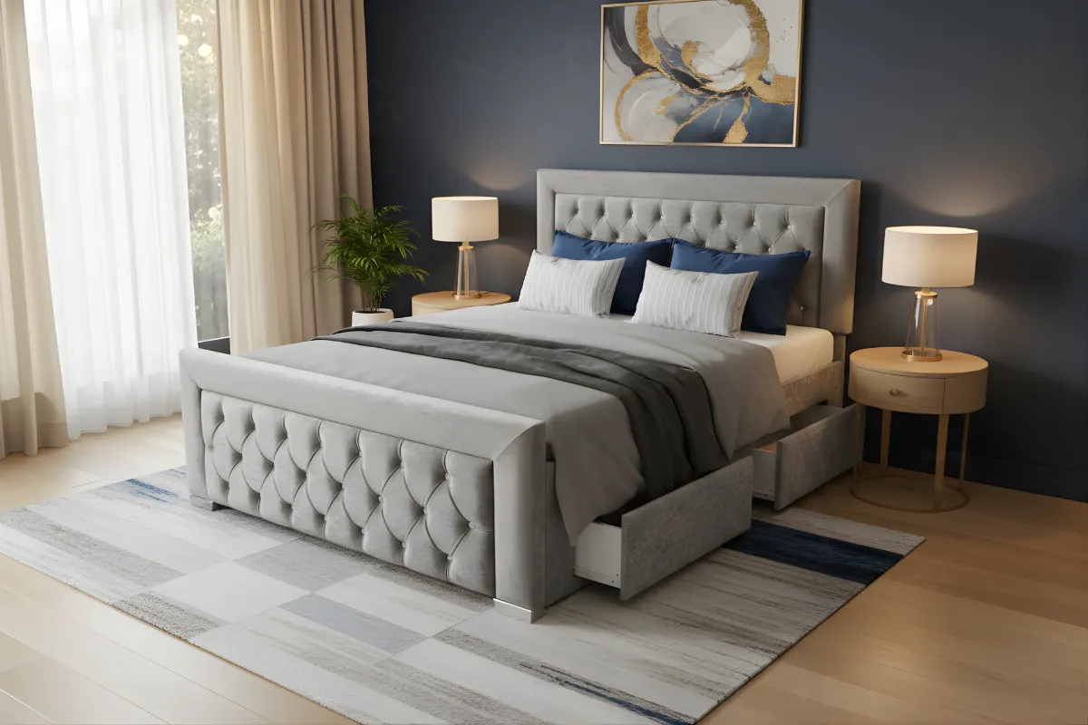 NY AYA Chesterfiled Divan Bed